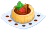 Oven-Chocolate Tart plate
