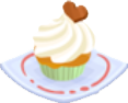 Oven-Vanilla Cupcake plate