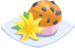 Oven-Blueberry Muffin plate