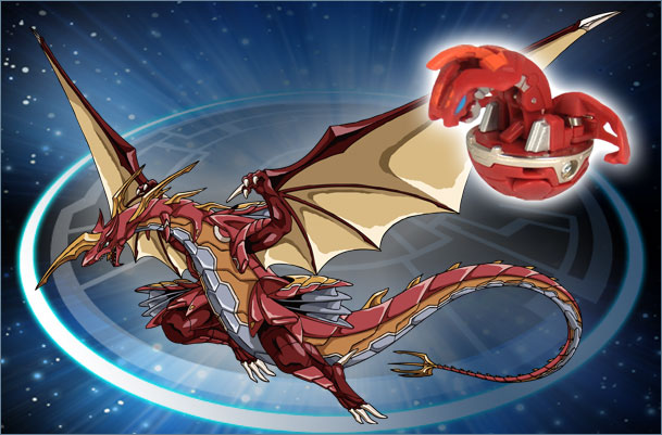 Pearl Pyrus Delta Dragonoid II Bakugan