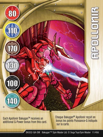 bakugan apollonir toy