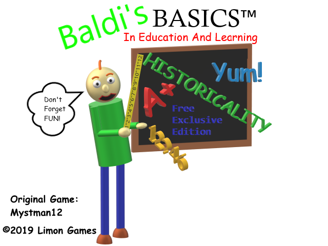 Baldis Basics Free Exclusive Edition Baldi Mod Wiki Fandom - baldis basics mods roblox