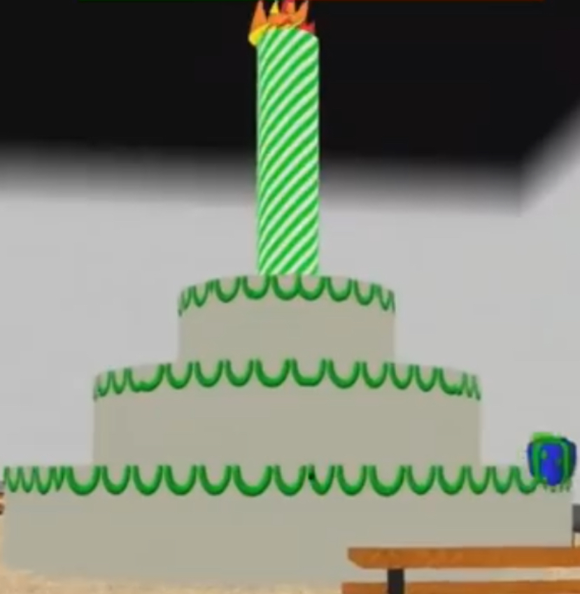 Baldi Birthday Cake