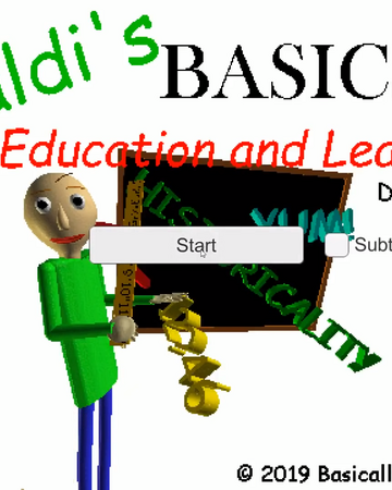 Baldis Basics Theme Roblox Id Full