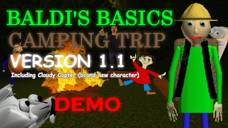 Baldi S Basics Field Trip Camping Demo Baldi S Basics Roblox Wiki Fandom - baldi basics roblox mod