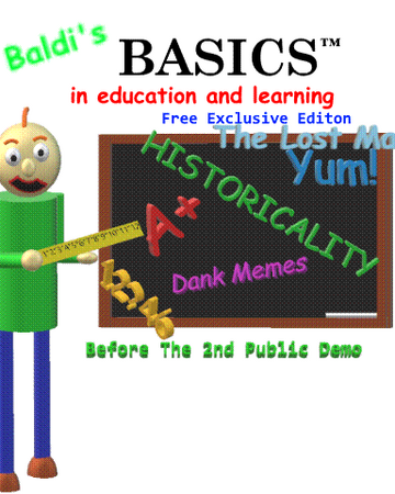 Baldi S Better Basics 1 90 Baldi S Basics Roblox Wiki Fandom