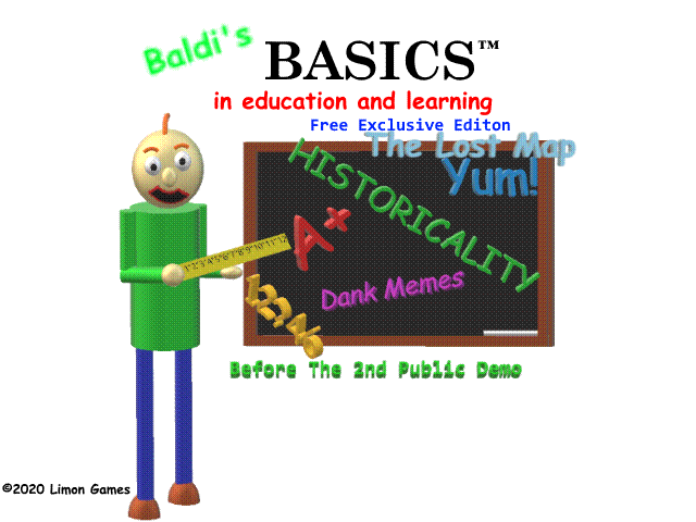 Baldi S Better Basics 1 90 Baldi S Basics Roblox Wiki Fandom
