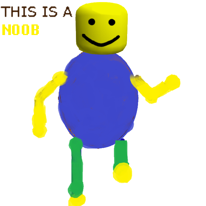 It S A Noob Baldi S Basics Roblox Wiki Fandom - character roblox noob png