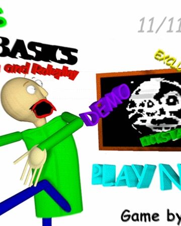 Baldi S Basics Full Game Demo Rp Baldi S Basics Roblox Wiki Fandom