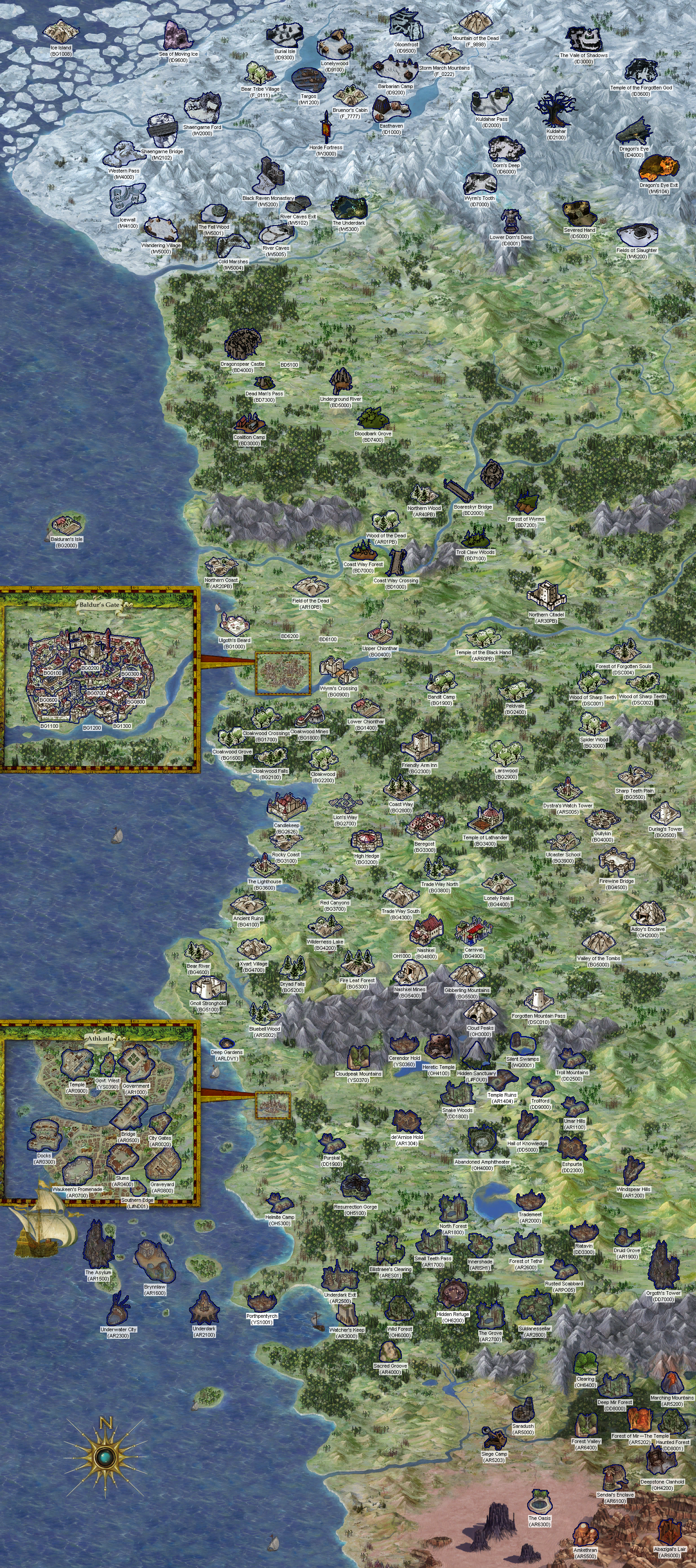 baldurs gate world map