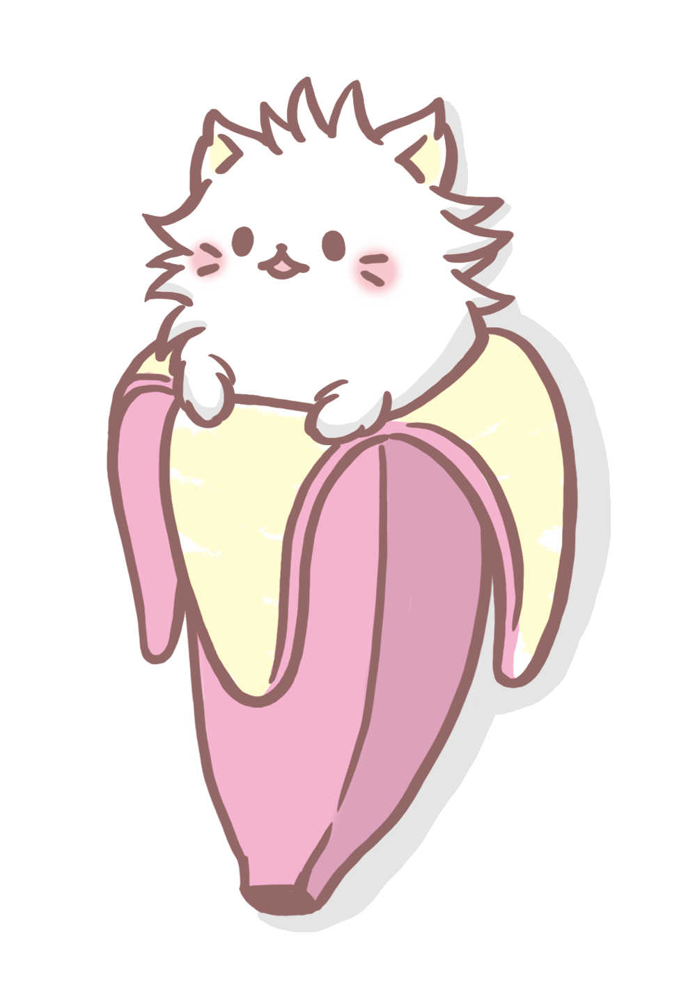 Котиков в банане. Бананька bananya. Бананя аниме кот. Котик в банане. Кот банан аниме.