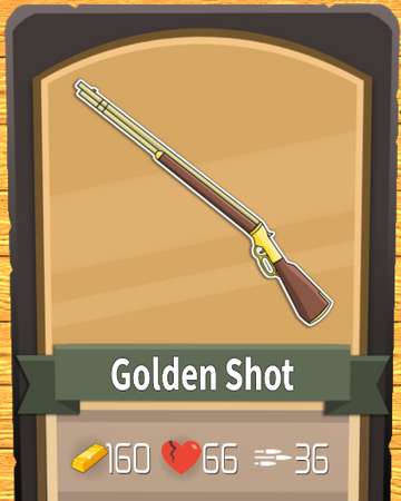 Golden Shot Bandit Simulator Wiki Fandom - bandit simulator gem guns crate roblox games crates