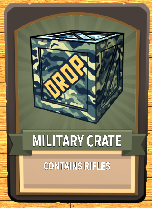 Military Crate Bandit Simulator Wiki Fandom - bandit simulator codes new roblox event aquaman