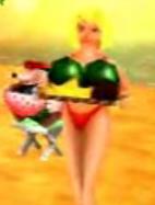 Rotes Bikini-Girl