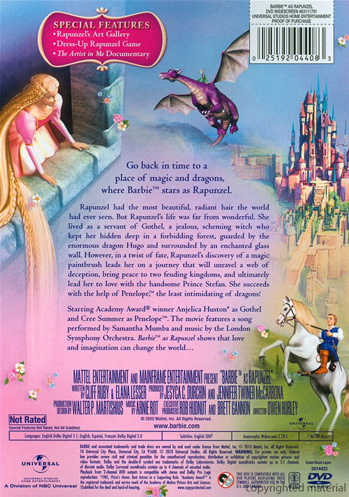 barbie as rapunzel vhs