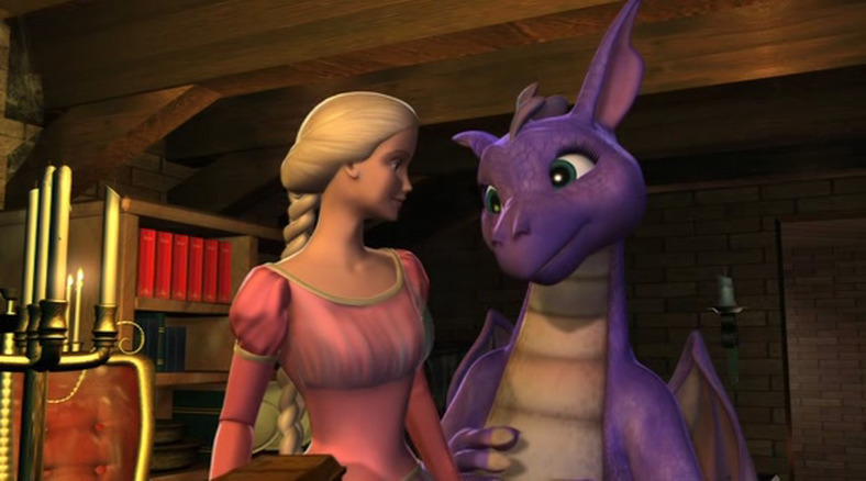 barbie as rapunzel dragon