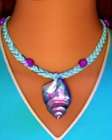 barbie in a mermaid tale necklace