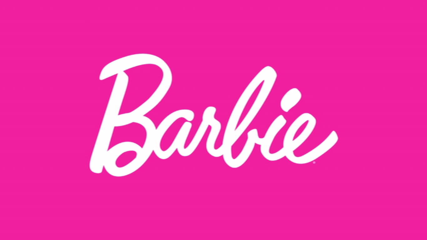 pink barbie head logo