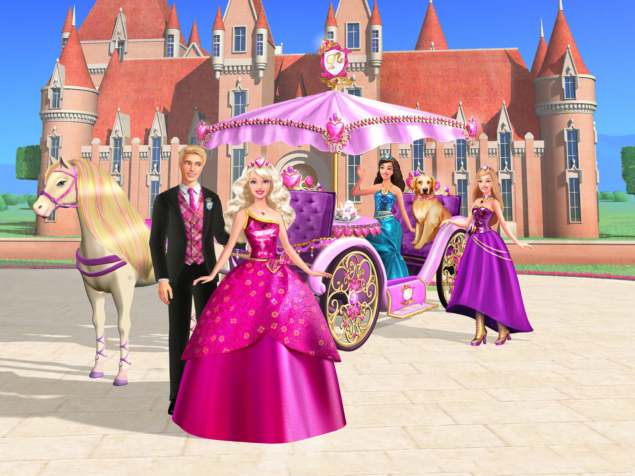 barbie princess charms school entertainment hd wallpaper 1770490