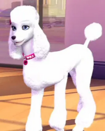 barbie white dog