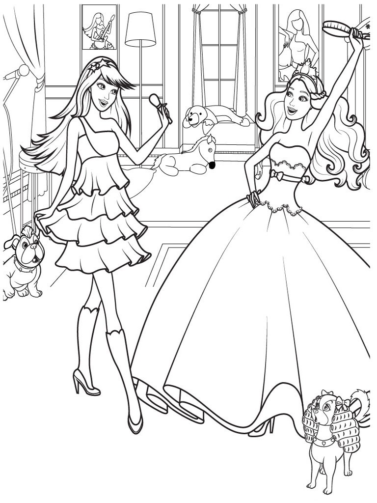 Free colouring pages free printable barbie coloring pages at minimalist free coloring kids