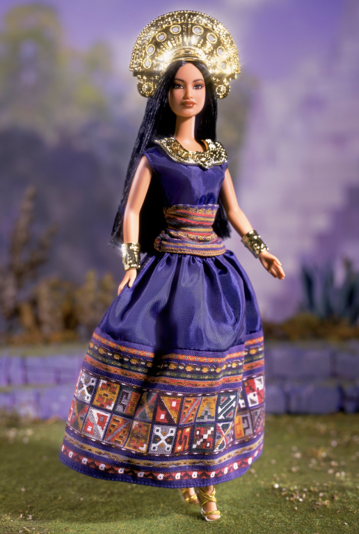 barbie made to move doll purple top