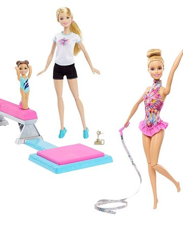 barbie gymnastics set