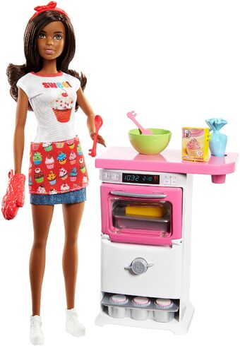 barbie baker play set