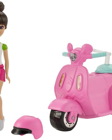 pink barbie scooter