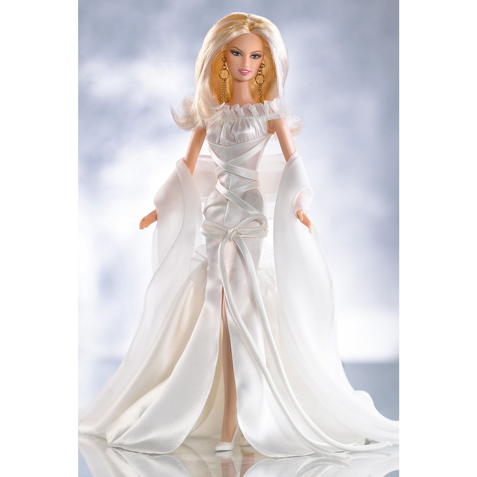 barbie in white dress