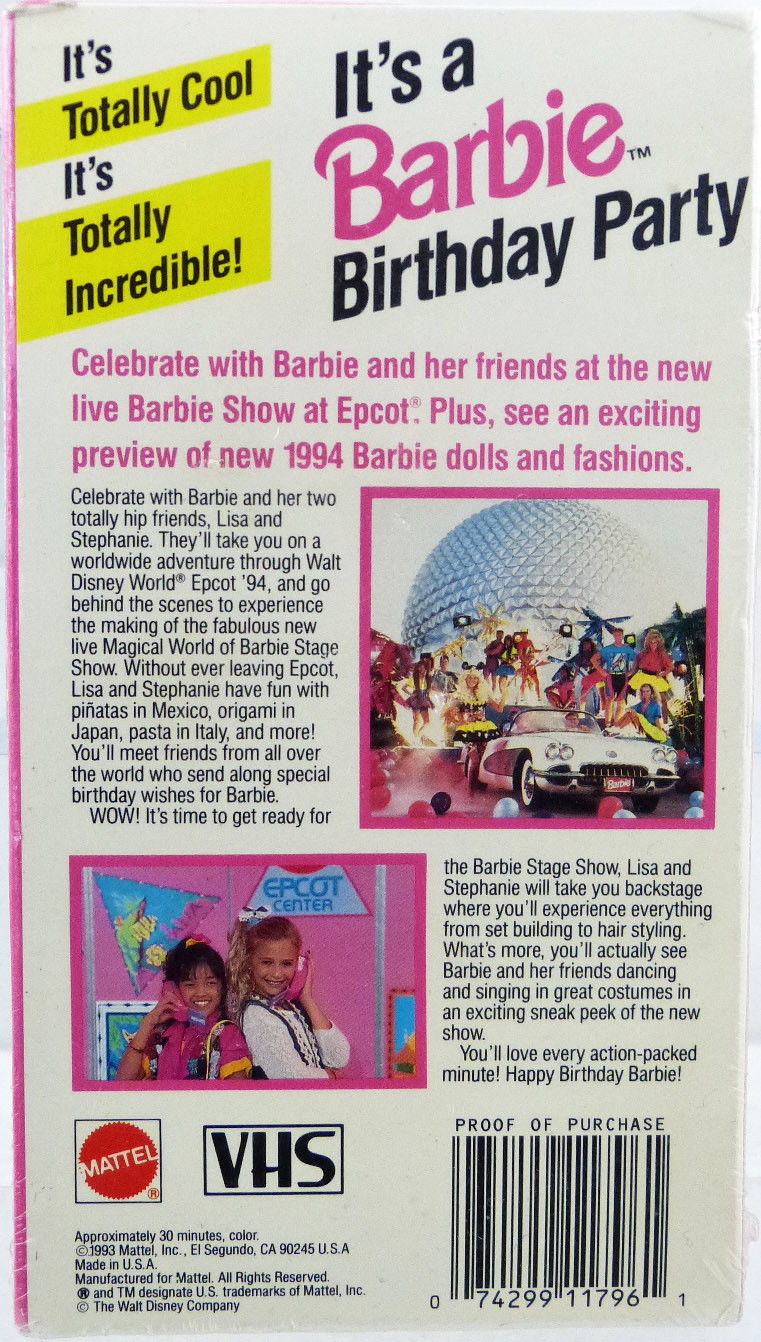 Image - Barbie Birthday Party at Walt Disney World Epcot 94 Back.jpg | Barbie Wiki | FANDOM