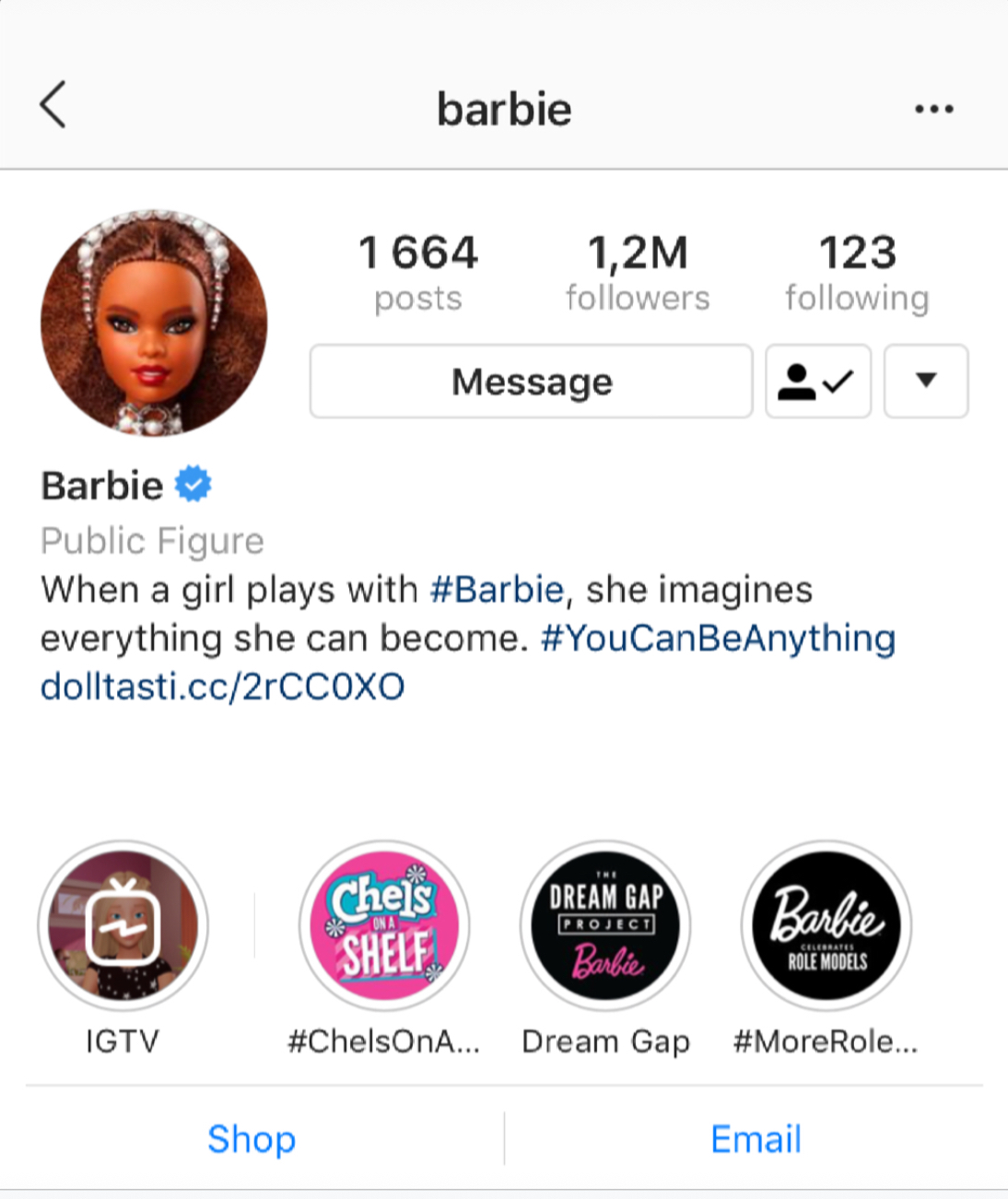 barbies instagram pages - instagram followers wiki