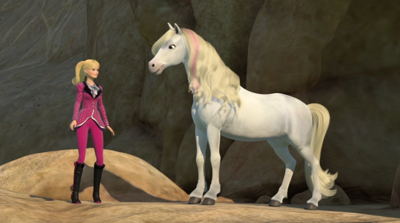 video barbie cheval