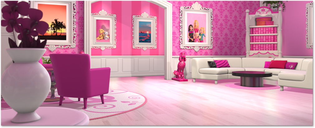 if i lived in a barbie dream house