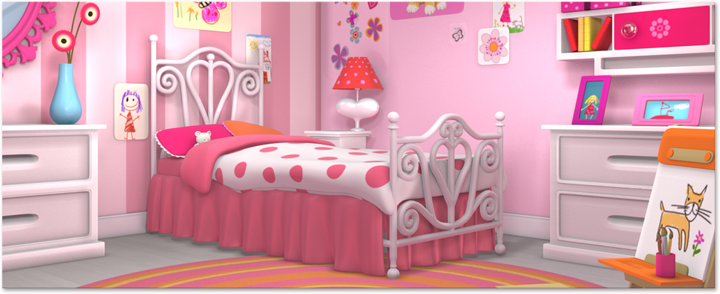 barbie in the bed