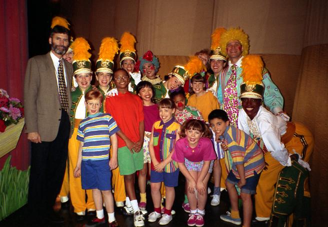 Image Backstage With Cast At Barney Live In Nycjpeg Barney Wiki