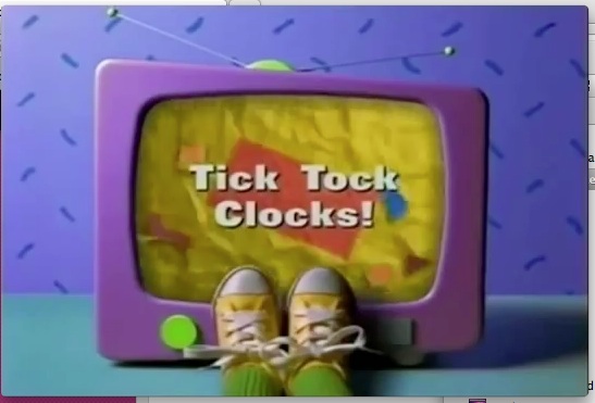 barney tick tock clocks