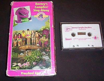 barney campfire sing along vhs 1992