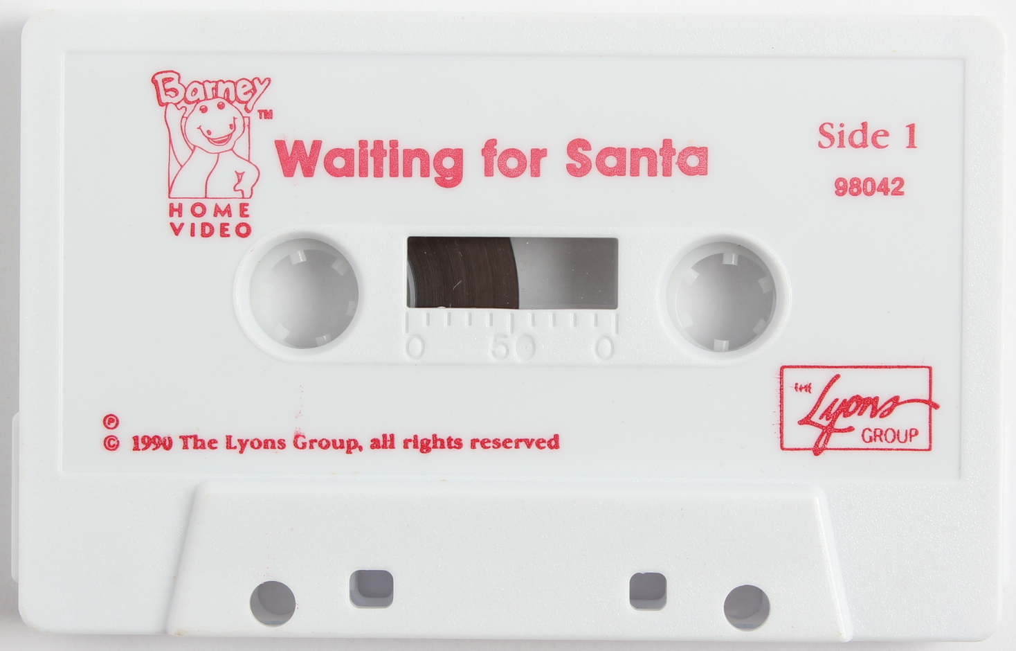 barney waiting for santa cassette