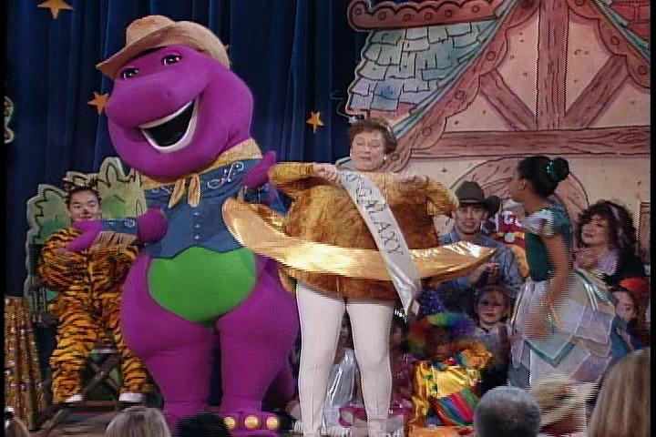 blow up barney costume