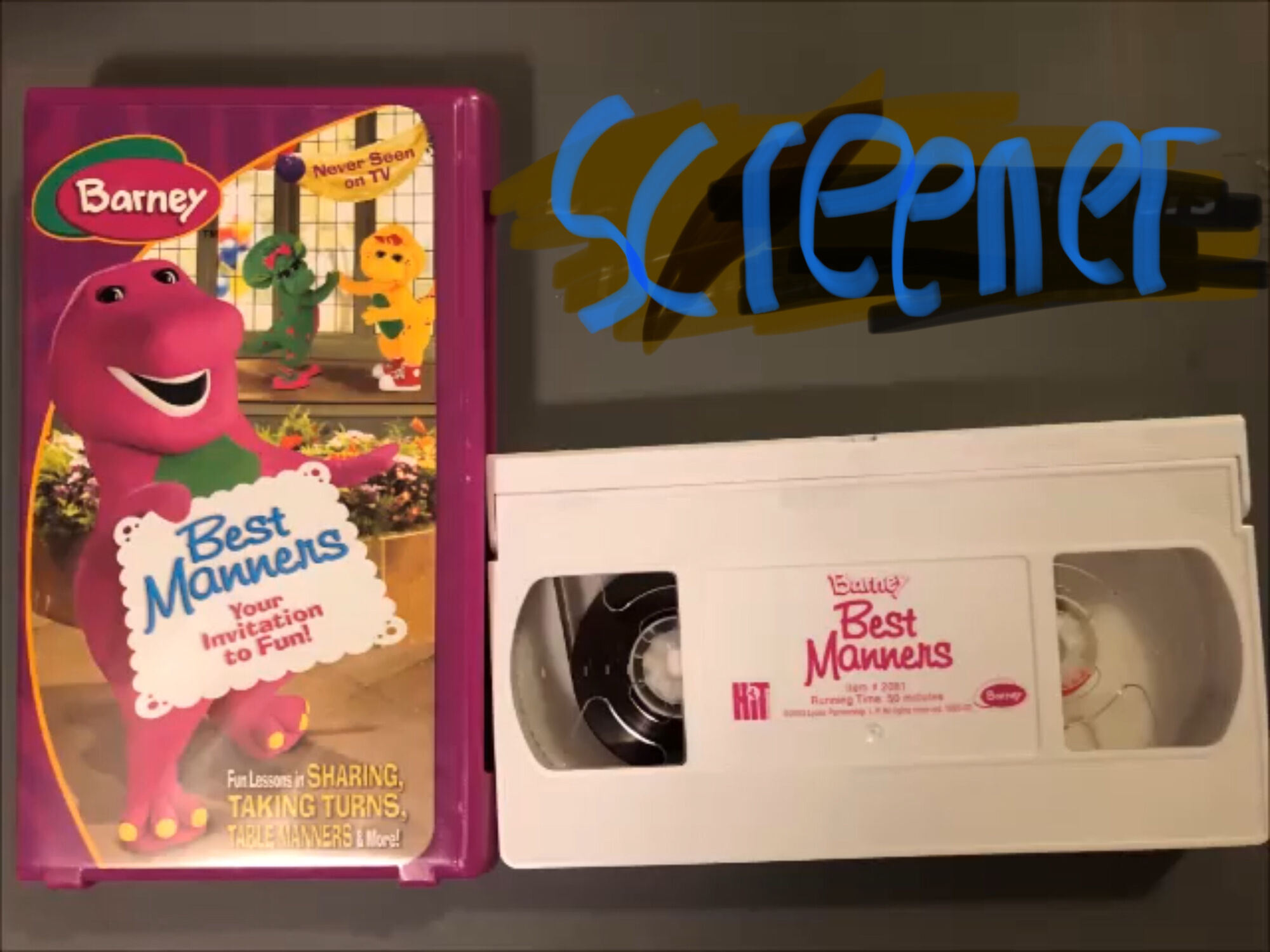 Barney's Best Manners: Your Invitation to Fun! Screener VHS Is Coming ...