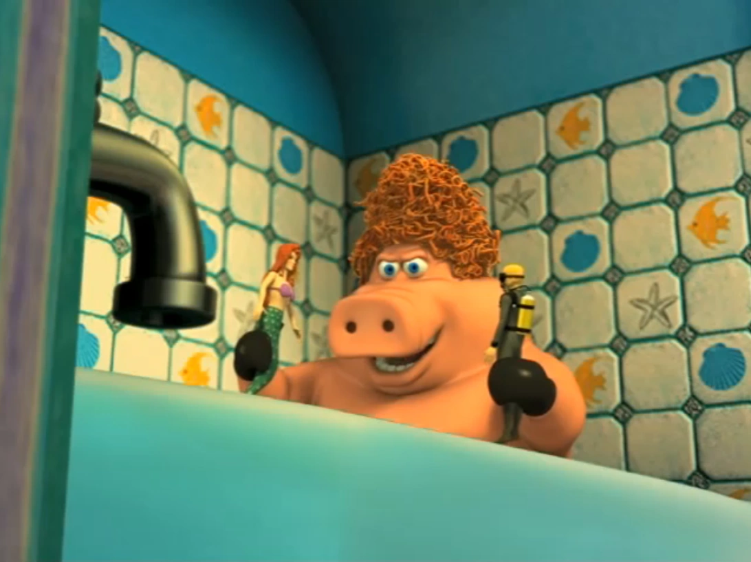 Image Back at the Barnyard Pig as Snotty Boy in the Shower.png WikiBarn FANDOM powered by