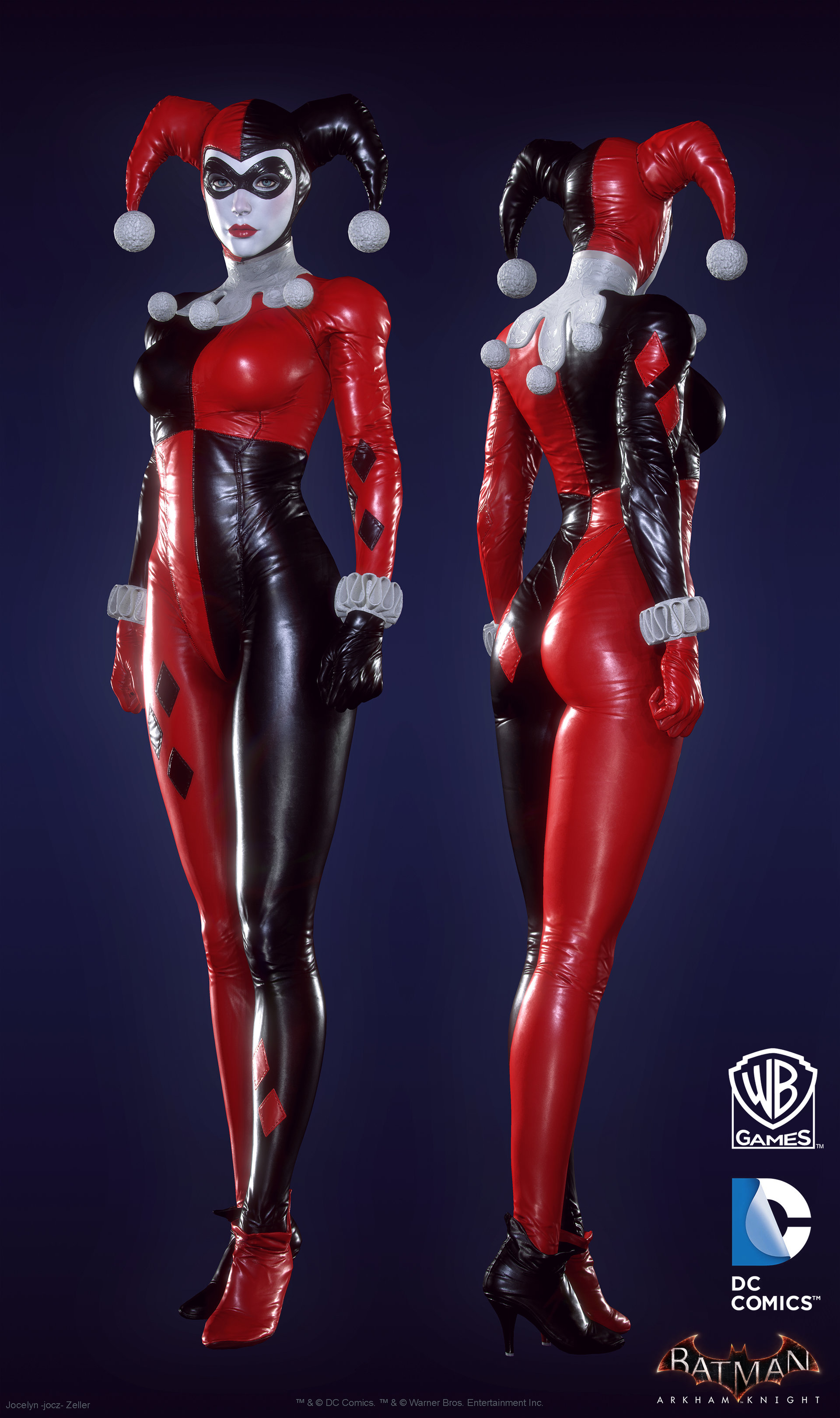 Image Harley Quinn Classic Batman Arkham Knight Character Promo Batman Wiki Fandom 