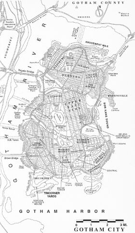 Gotham City Map Gotham City Map
