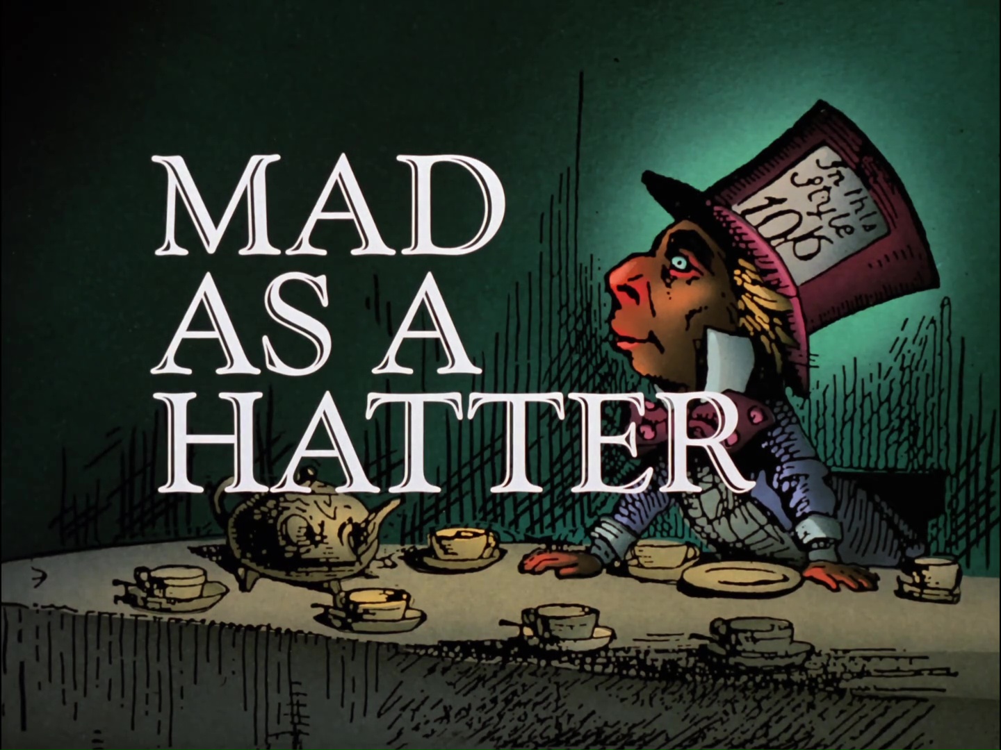 Image result for mad as a hatter title card