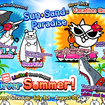Never Summer Monthly Event Battle Cats Wiki Fandom