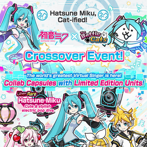 Hatsune Miku Collaboration Event Battle Cats Wiki Fandom