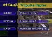 Tripulta raptor stats 2.0