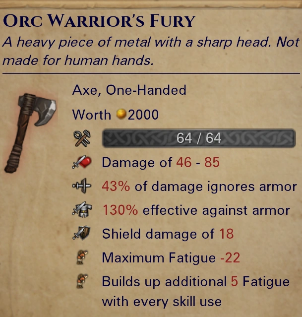 Named Orc Axe Battle Brothers Wiki FANDOM powered by Wikia