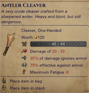 Antler cleaver 0
